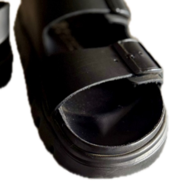 Birkenstock Milano Papillio Chunky Black Leather Sandals EU 38 US7-7.5 - Picture 7 of 7